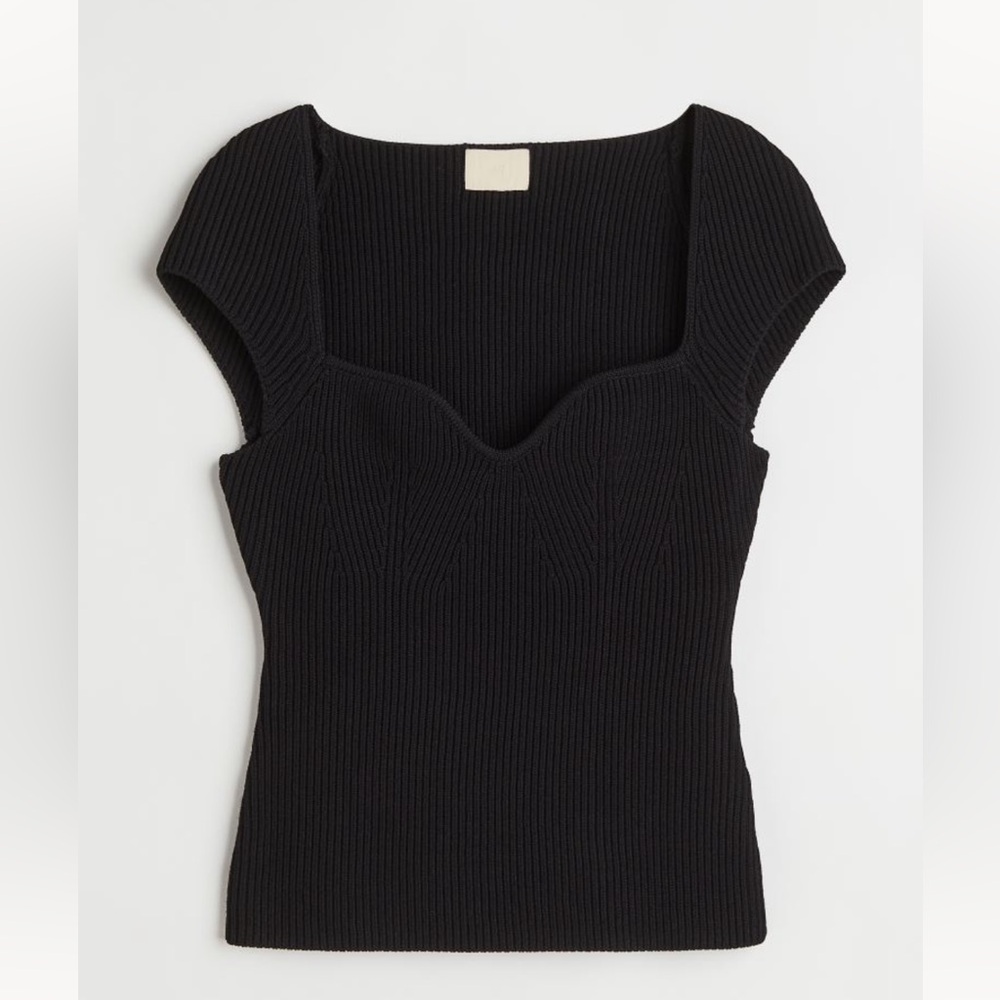 Hm rib knit top